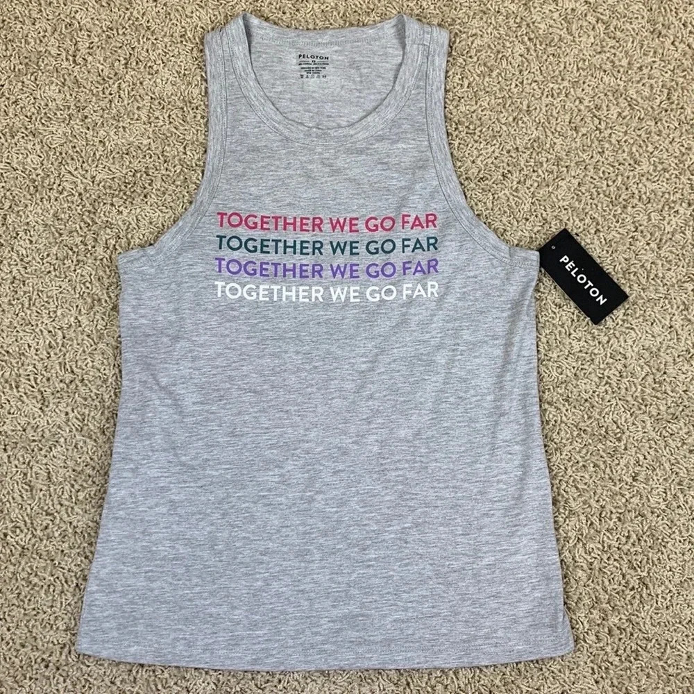 NWT Peloton gray go to racer tank sz xs